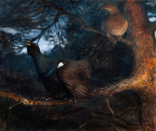Bruno Liljefors - The mating of the Capercaillies.webp