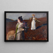 Outdoor game painting - Bruno Piglhein — framed artwork on a wall