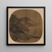 Buffle et garçon dans un paysage automnal - Yan Ciping — framed artwork on a wall