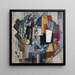 de oficina y dormitorio - Kazimir Malevich — cuadro enmarcado en la pared