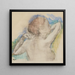 Buste de mujer - Edgar Degas — cuadro enmarcado en la pared