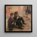 Bebedores - Émile Friant — cuadro enmarcado en la pared