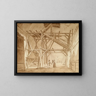 CONSTANT BOURGEOIS - The Great Gallery in the Louvre.webp