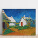 Reproducción del cuadro Cabañas blancas en Les Saintes-Maries - Vincent van Gogh