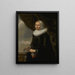 Retrato de Aechje Claesdr Moer 1585-1640 - Caesar van Everdingen — cuadro enmarcado en la pared