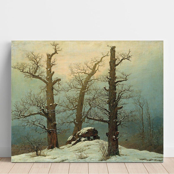 Reproducción del cuadro Montón de piedras bajo la nieve - Caspar David Friedrich