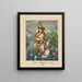 Goddess Saraswati - Calcutta Art Studio — framed artwork on a wall