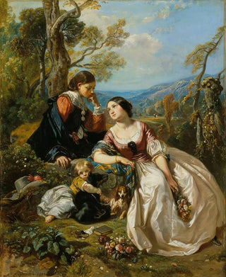 CamilleJosephEtienne Roqueplan - A Sentimental Conversation.webp