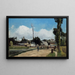 Bords de l'Oise à Pontoise - Camille Pissarro — framed artwork on a wall