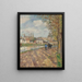 Path of the lock Saint-Ouen-l'Aumône - Camille Pissarro — framed artwork on a wall