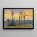 Sunset Painting - Camille Pissarro — framed artwork on a wall