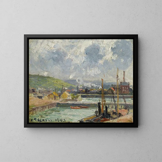 Camille Pissarro - Darse De Pche Et Bassin Duquesne Dieppe Temps Gris Lumineux.webp