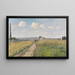 Morning in June near Pontoise - Camille Pissarro — framed artwork on a wall