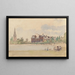 Los Jardines de Kensington, Londres - Camille Pissarro — cuadro enmarcado en la pared