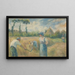 La Recolección - Camille Pissarro — cuadro enmarcado en la pared
