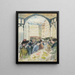 Les Halles centrales le marché aux légumes - Camille Pissarro — cuadro enmarcado en la pared
