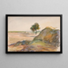 Landscape Painting at Éragny - Camille Pissarro — framed artwork on a wall
