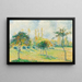 Pommiers, autumn effect - Camille Pissarro — framed artwork on a wall