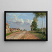 Camino de Versalles a Rocquencourt - Camille Pissarro — cuadro enmarcado en la pared
