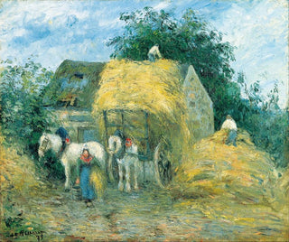 Camille Pissarro - The Hay Cart Montfoucault.webp