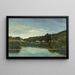 La Marne à Chennevières - Camille Pissarro — framed artwork on a wall