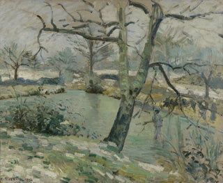 Camille Pissarro - The Pond at Montfoucault Effect of Winter.webp