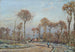 La Ruta de Versalles Louveciennes Gelée Matinale - Camille Pissarro — vista de la obra
