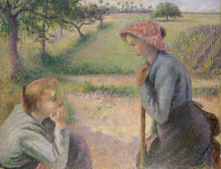 Camille Pissarro - Two Young Peasant Women.webp