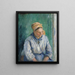 Estudio de la lavandera - Camille Pissarro — cuadro enmarcado en la pared