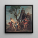 Camillus y el maestro de escuela de Falerii - Domenico Corvi — cuadro enmarcado en la pared
