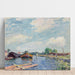 Reproducción del cuadro Canal del Loing en Saint-Mammès - Alfred Sisley