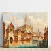 Reproducción del cuadro Canal cerca de la Catedral de Estrasburgo por Ferdinand Lepie