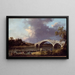 Vista del puente de Walton - Canaletto — cuadro enmarcado en la pared
