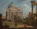 Un capricho con la iglesia del Redentor - Canaletto — vista de la obra