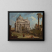 Un capricho con la iglesia del Redentor - Canaletto — cuadro enmarcado en la pared