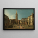 Campo Sant'Angelo Venice - Canaletto — framed artwork on a wall