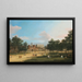 Londres, vista del antiguo Horse Guards y del Banqueting Hall en Whitehall desde St James Park - Canaletto — cuadro enmarcado en la pared