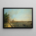 Londres La Tamise desde la terraza de Somerset House hacia la ciudad - Canaletto — cuadro enmarcado en la pared