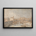 Padua, el río Bacchiglione y la Porta Portello - Canaletto — cuadro enmarcado en la pared