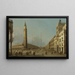 Piazza San Marco vista hacia el sur y el oeste - Canaletto — cuadro enmarcado en la pared