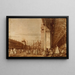 Piazza San Marco desde la esquina suroeste con las Procuratie Nuove a la derecha - Canaletto — cuadro enmarcado en la pared