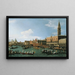 Retorno del Bucintoro en el día de la Ascensión - Canaletto — cuadro enmarcado en la pared
