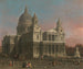 La catedral de San Pablo - Canaletto — vista de la obra