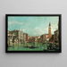 El Gran Canal, Venecia, mirando hacia el sureste con el Campo della Carità a la derecha - Canaletto — cuadro enmarcado en la pared