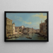 El Gran Canal en Venecia del Palazzo Flangini en el Campo San Marcuola - Canaletto — cuadro enmarcado en la pared