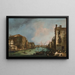 El Gran Canal en Venecia con el Palazzo Corner Ca'Grande - Canaletto — cuadro enmarcado en la pared