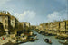 El Gran Canal cerca del puente del Rialto Venecia - Canaletto — vista de la obra