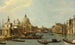 Venecia L'embocadura del Gran Canal desde el este - Canaletto — vista de la obra