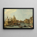 Venecia L'embocadura del Gran Canal desde el este - Canaletto — cuadro enmarcado en la pared