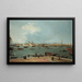 Venecia el Bacino di San Marco desde San Giorgio Maggiore - Canaletto — cuadro enmarcado en la pared